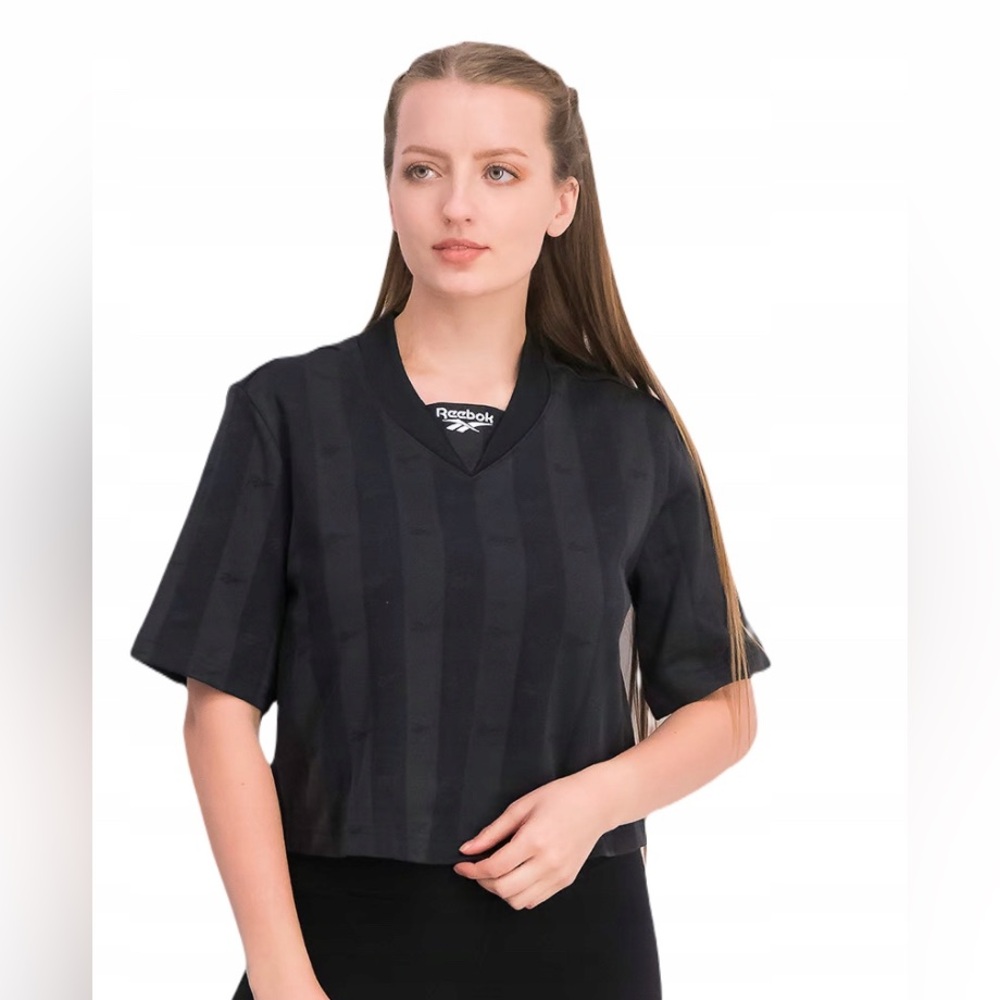 Reebok Black Striped Tee